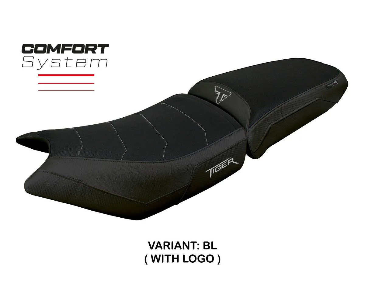 Seat cover Hatten Comfort Black + logo Tpz comp TRIUMPH TIGER 900 2024 2026