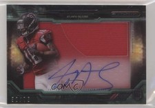 2015 Topps Strata Clear Cut Rookies Green 52/75 Justin Hardy Patch Auto 2r8