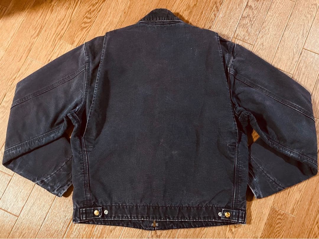 Carhartt Detroit Jacket FFA Patch USA Made Fade Navy Duck Workwear