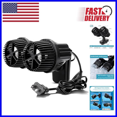 360° Adjustable Aquarium Circulation Pump with Strong Magnetic Base - 12W Power