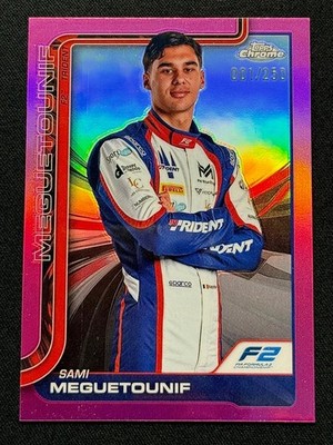2025 Topps Chrome Formula 1 F1 Sami Meguetounif #40 Pink Refractor /250 🔥