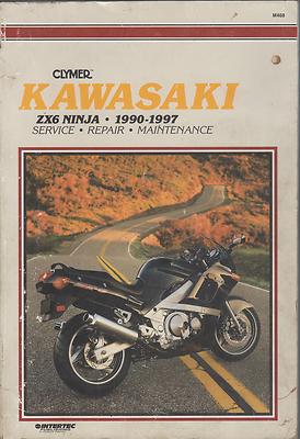 1990-1997 CLYMER KAWASAKI MOTORCYCLE ZX6 NINJA SERVICE MANUAL | eBay