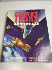 Vintage 1991 3W Star Force Terra Contact Card Game Space