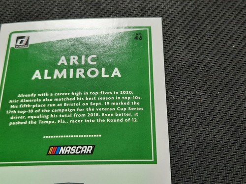 2021 Donruss Silver #46 Aric Almirola - Picture 6 of 8