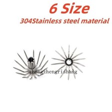 100pcs 12-14 Point Squid Hooks Spider Hook 16-22mm Squid Jig Fishing Tackle
