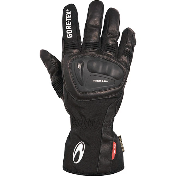 RICHA HURRICANE GTX GORETEX WATERPROOF MOTORCYCLE MOTORBIKE GLOVES BLACK