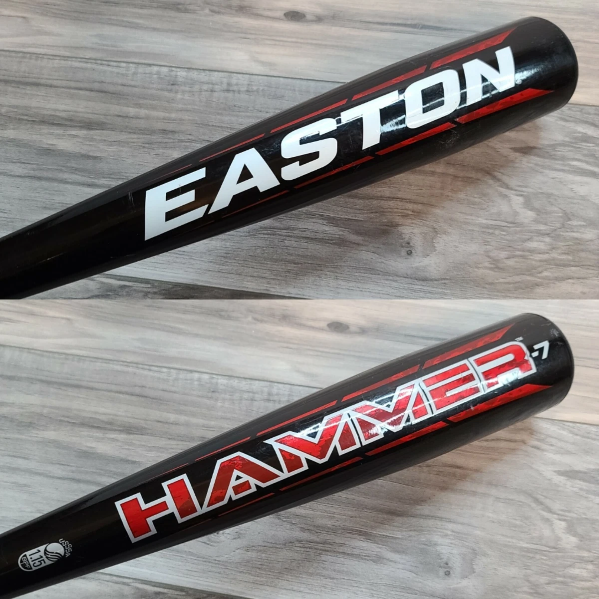 EASTON HAMMER Black Red Baseball Bat SL3 Barrel 2 5 8
