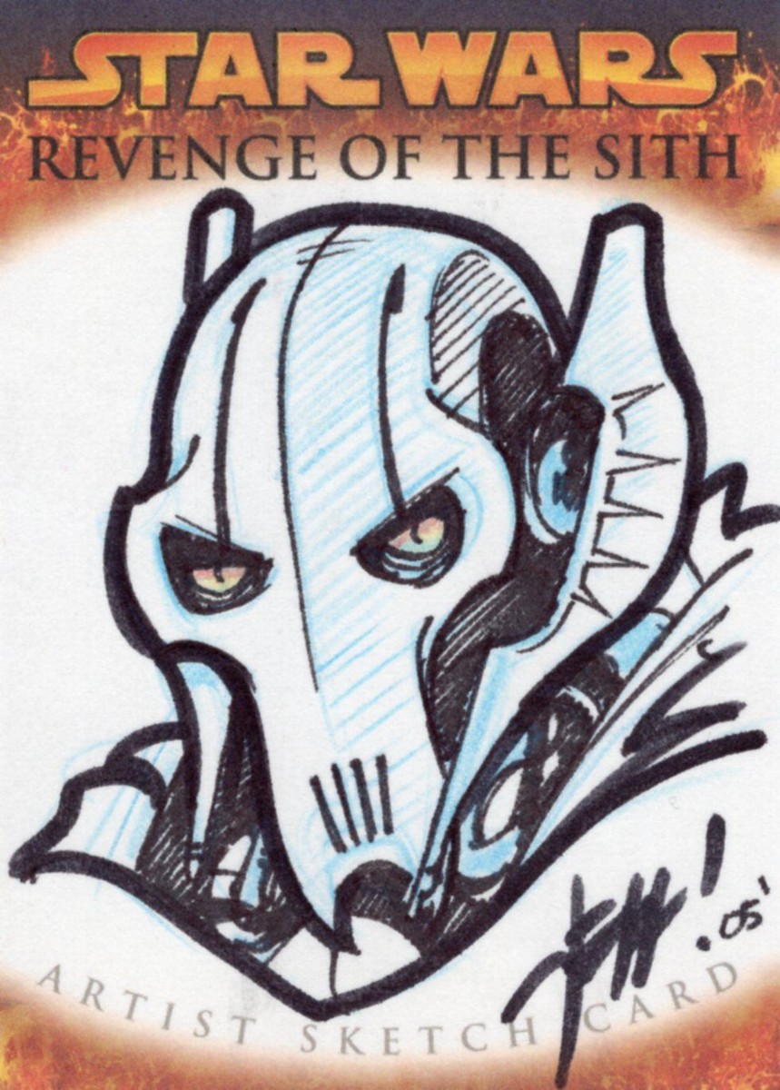 Star Wars Revenge Of The Sith Sketch Card By Jeff Chandler | eBay