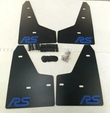 SALE [SR] 2016+ Ford FOCUS RS Mud Guard Flaps Set BLACK w/ Logo & Hardware Kit