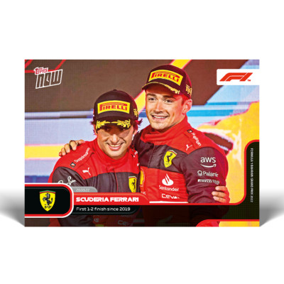 Topps Now Formula 1 2022 - Card 02 - Ferrari - First 1-2 Finish since 2019