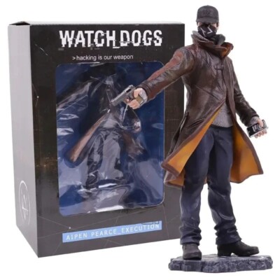 Aiden Pearce Watch Dogs Action Figure PVC Collectible Model Statue Toys 24cm