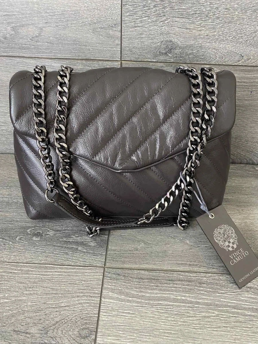Vince Camuto Ottys Large Quilted Crossbody Bag Lavagna eBay