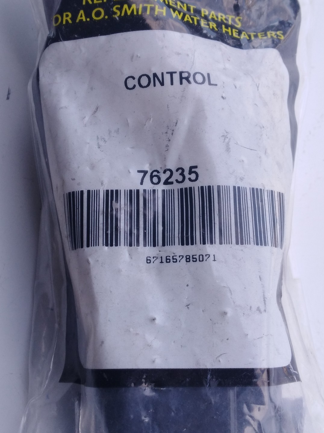 A.O. SMITH WATER HEATER THERMOSTAT PART: 76235 FREE SHIPPING NEW PART | eBay