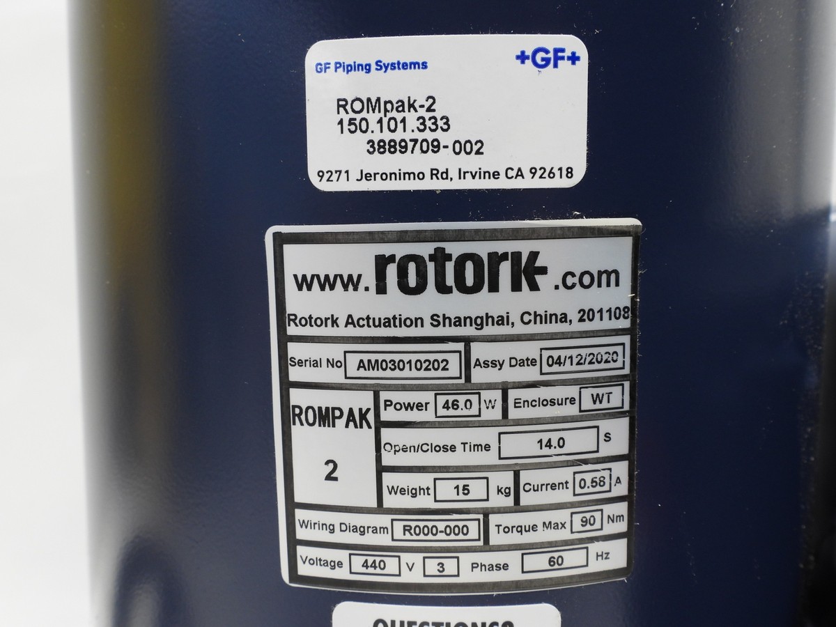 Rotork ROMPAK Size 2 Electric Valve Actuator 440V 3 Phase | eBay