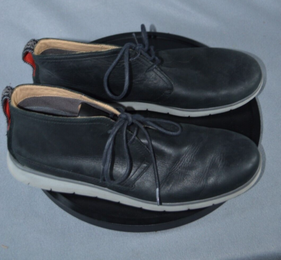 UGG Freamon Men Size 13 Navy Blue Leather Waterproof Grizzly 