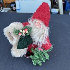 Vintage Santa Clause Stand Up Figure Christmas Holiday Decor 12"