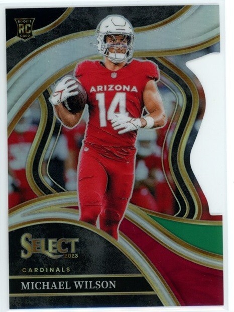 MICHAEL WILSON 2023 Panini Select RC Black Green Die-Cut Prizm #234 Cardinals