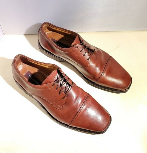 Florsheim Cap Toe Cognac Brown Leather 