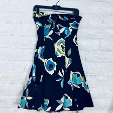Nine West Women's  Black  Floral Cocktail Dress   SIZE S 