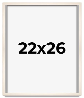 22x26 Frame White Wheat Solid Wood Picture Frame | Moulding Width 0.75 Inches |