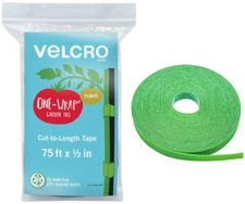 VELCRO Brand ONE-WRAP Garden Ties,Reusable,Adjustable Plant Supports,75ft x 1/2"