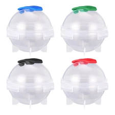 DIY Round Ice Cube Ball Maker PP Tray Plastic Sphere Mold Bar Whiskey Cocktails