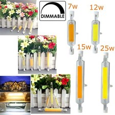 R7s LED 118mm 78mm Dimmable COB Bulbs 7W 12W 15W 25W 110V 220V Glass Tube Light