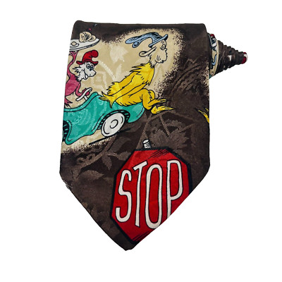 City Man Mens Dr. Seuss Green Eggs & Ham Sam I am Novelty Necktie