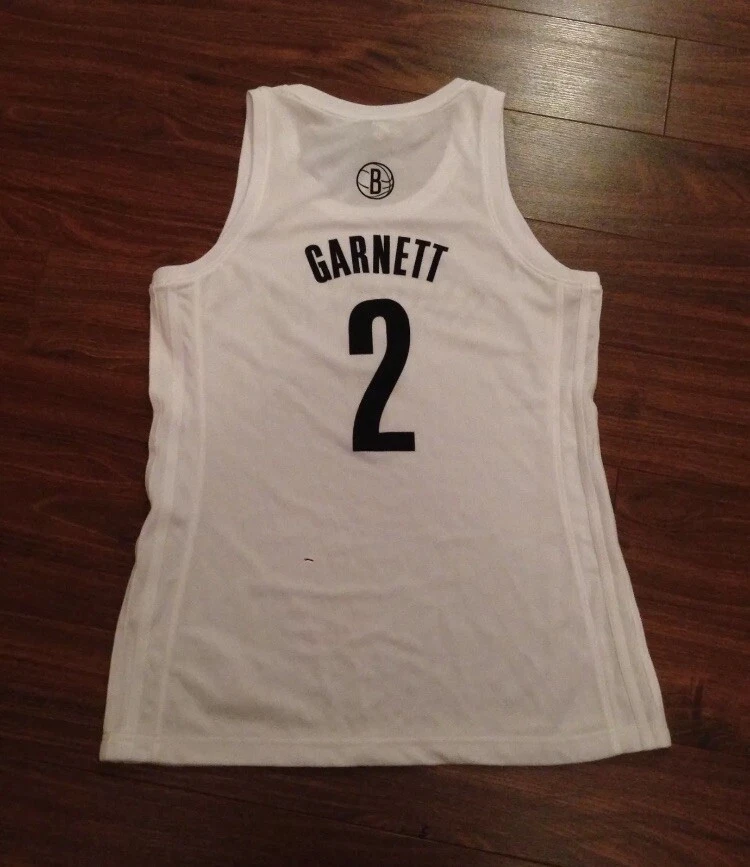 Camiseta Adidas Kevin Garnett Brooklyn Nets para mujer grande nueva con etiquetas Foto 4 de 4