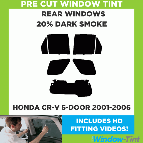 Pre Cut Car Window Tinting Kit for Honda CR-V 5-door 2001-06 Rear Windows Tint - Picture 2 of 10