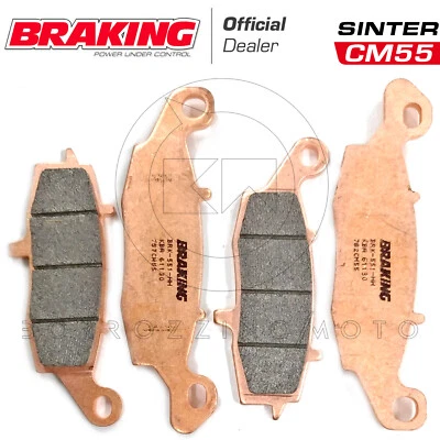 Set PLAQUETTES DE FREIN Avant BRAKING CM55 pour Suzuki GSF N Bandit 650 - Photo 1/3