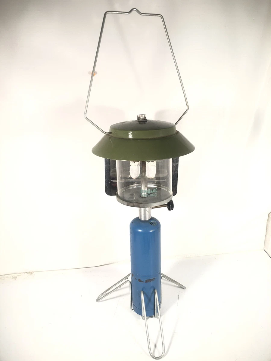 Verre De Lampe Camping Bleuet - Standard Pour Camping-Gaz, Ancien