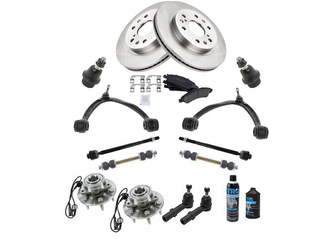 Front Brake Pad Rotor Wheel Hub Control Arm Kit 84HPSF92 for Escalade ESV EXT