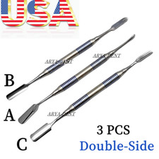 3Pcs Dental Cement Spatula Mixing Spatula Restorative Instruments Double Ended