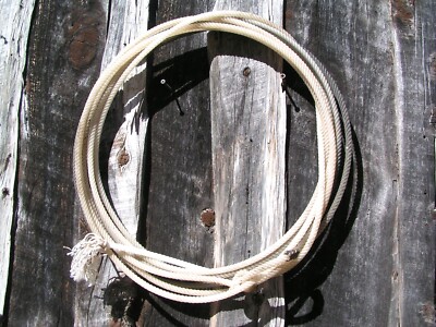 Vintage Old ''Retired'' Cowboy Lariat Lasso Rope Western Wall Decor, 1