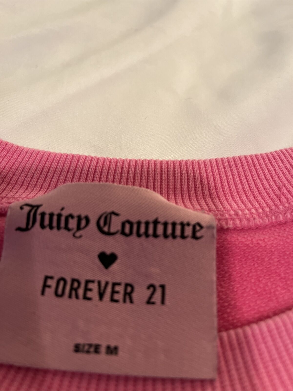 Juicy Couture Forever 21 Pink Women’s M Crop Top … - image 3