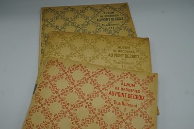 Vintage Th. de Dillmont Album de Broderies au Point de Croix I II III Cross