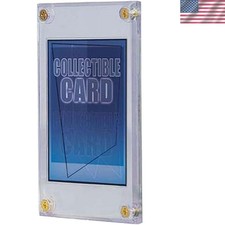 Ultra Clear 2-Piece Trading Card Holder with 4-Screw Closure - 4" x 6"