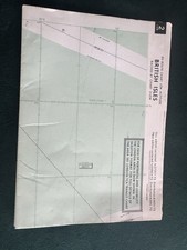 Vintage 1972 British Isles Aviation Flight Chart Map