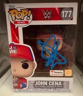 John Cena Signed Autograph WWE Funko Pop 177 Beckett BAS The Last Time Is Now