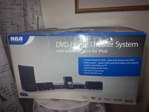 RCA DVD home theater system With Universal Dock For Ipod