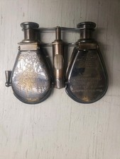 Binocular Folding Spyglass Brass Antique Vintage Nautical Telescope Working Gift