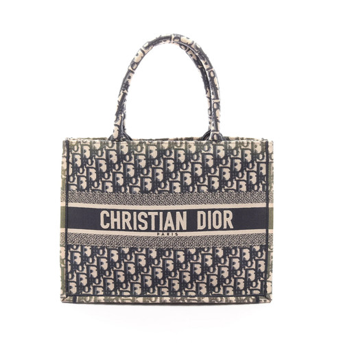Christian Dior BOOK TOTE Tote Bag Navy Canvas #RCB11124
