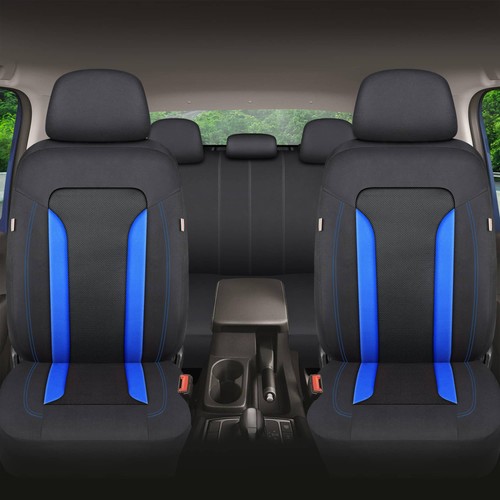 Schonbezüge-Komplettset für Seat Leon 2 1P Bj 2005-12 in Schwarz/Blau FT1 - Bild 3 von 10