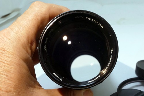 Vivitar 200mm f3.5 Lens manual Focus prime Telephoto M42 Universal screw mount - Picture 12 of 23