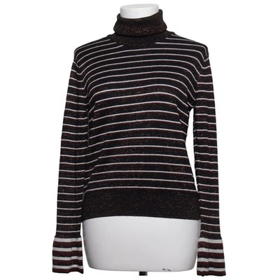 Mango Casual, Rollkragenpullover, Größe: S, Schwarz/Mehrfarbig #B11