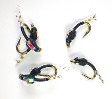 WD40 Nymphs UV Flash-Back Black - Premium Trout Fly Fishing Flies Lot
