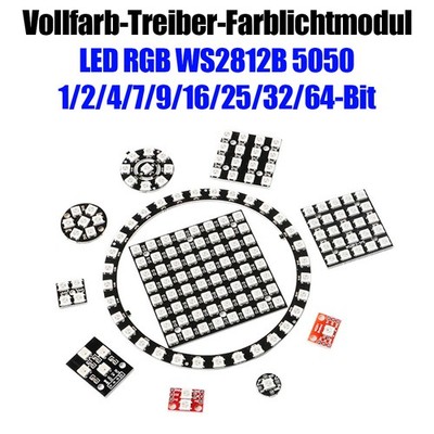 LED-Leuchten WS2812B WS2812 5050 Eingebautes, farbgesteuertes Entwicklungsboard