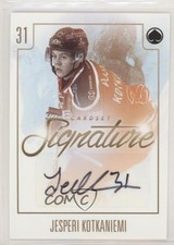2017-18 Cardset Finland SM-Liiga Signatures 91/125 Jesperi Kotkaniemi Auto k6i