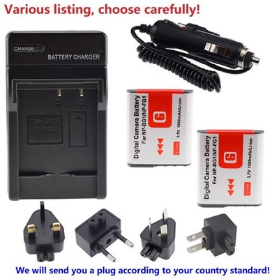 Battery or charger for Sony NP-BG1 NP-FG1 DSC-H90 DSC-HX5 DSC-HX7V DSC-HX9 HX10